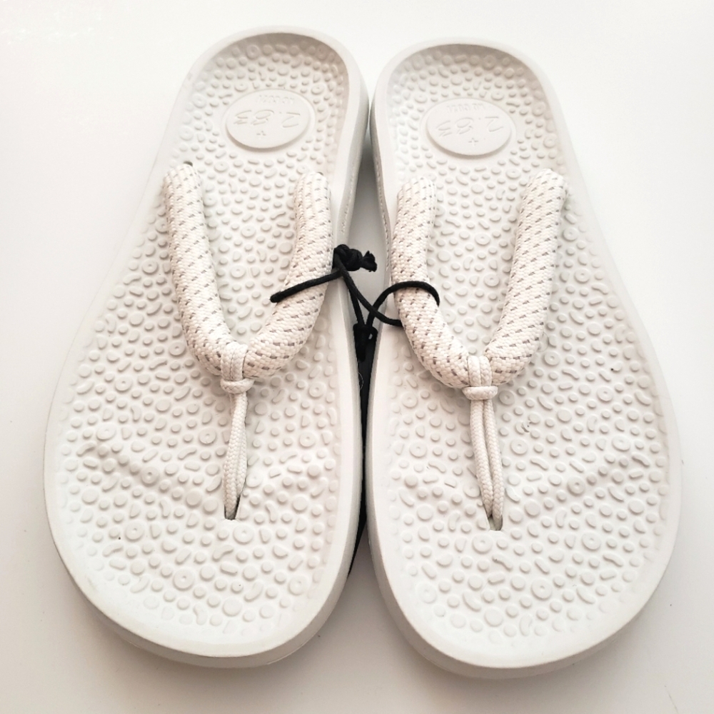 Allbirds sugar zeffer sandals blizzard white Mens 8 Womens 10 NWT - Picture 3 of 8